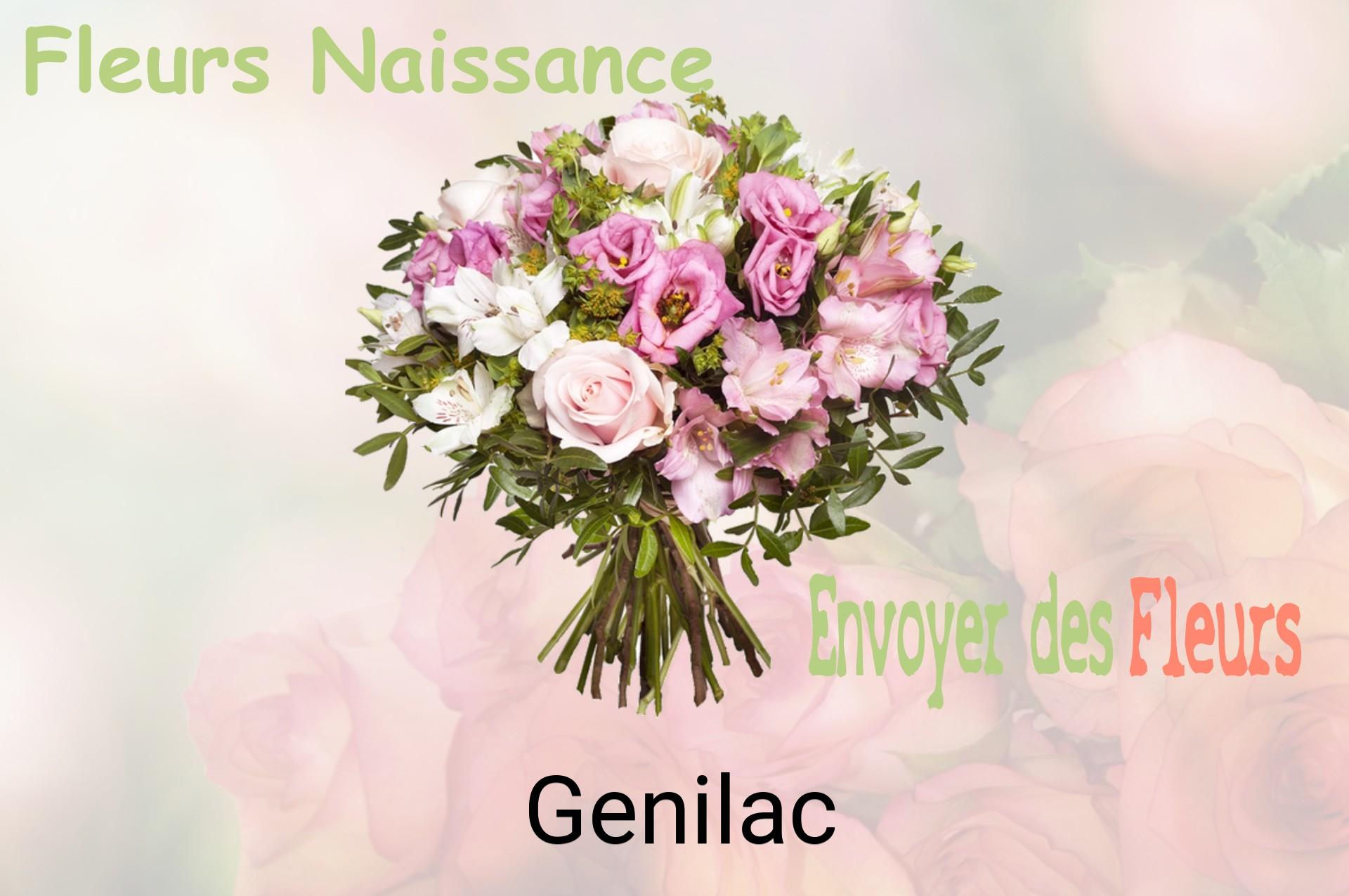 Bouquet de fleurs de naissance livré à Genilac